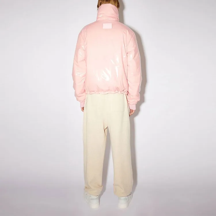 Acne Studios FW21 Solid Color Stand Collar Puffer Jacket Women's Pink-2