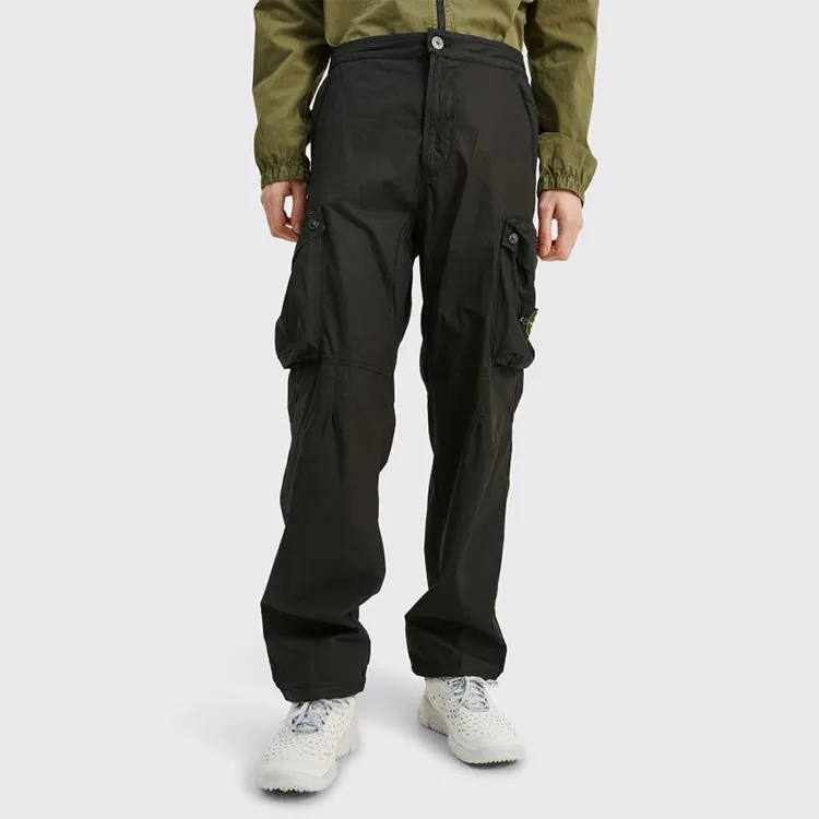 STONE ISLAND SS21 Casual Pants Men's Black-3
