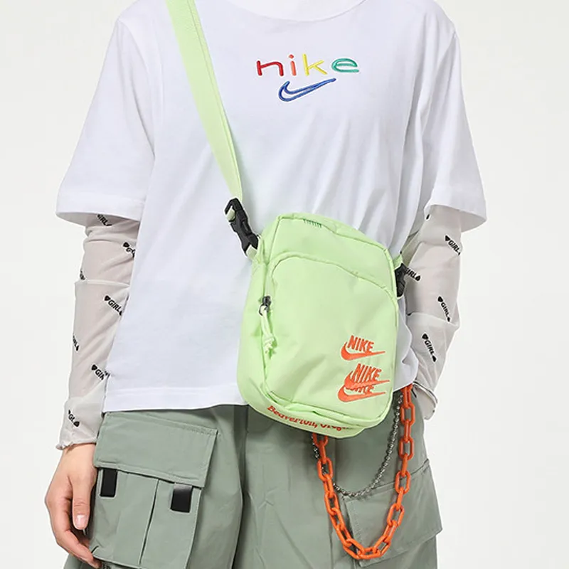 Nike Fabric Shoulder Bag Unisex Light Lemon-3