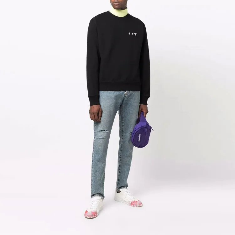 OFF WHITE Drowning Man Logo Crewneck-1