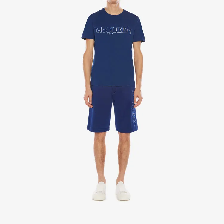 Alexander McQueen Logo Embroidered Shorts-1