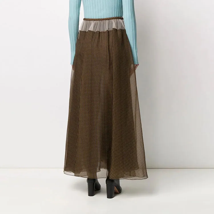FENDI Casual Long Skirts Women's Brown-3