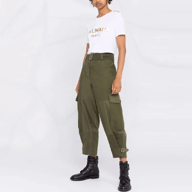 BALMAIN T Shirts Women's White-6