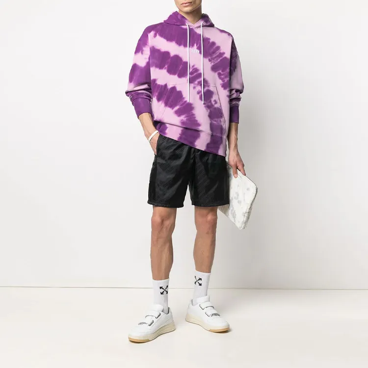 MSGM Logo Printed Tie Dye Hoodie-1