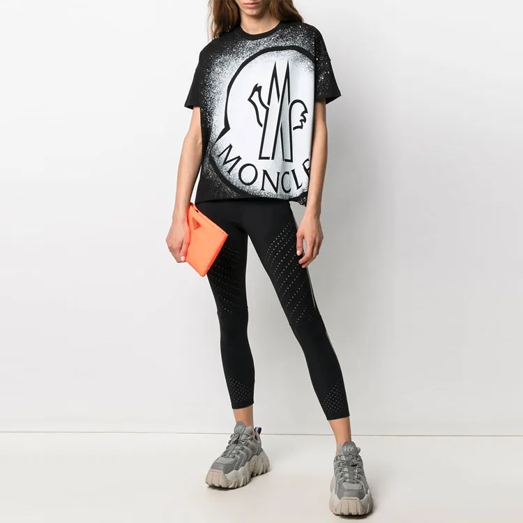 Moncler SS21 T Shirts Women's Black-4