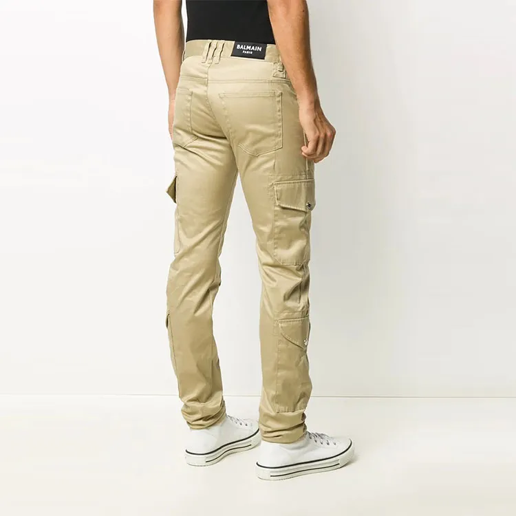 BALMAIN Jeans Men Khaki-2