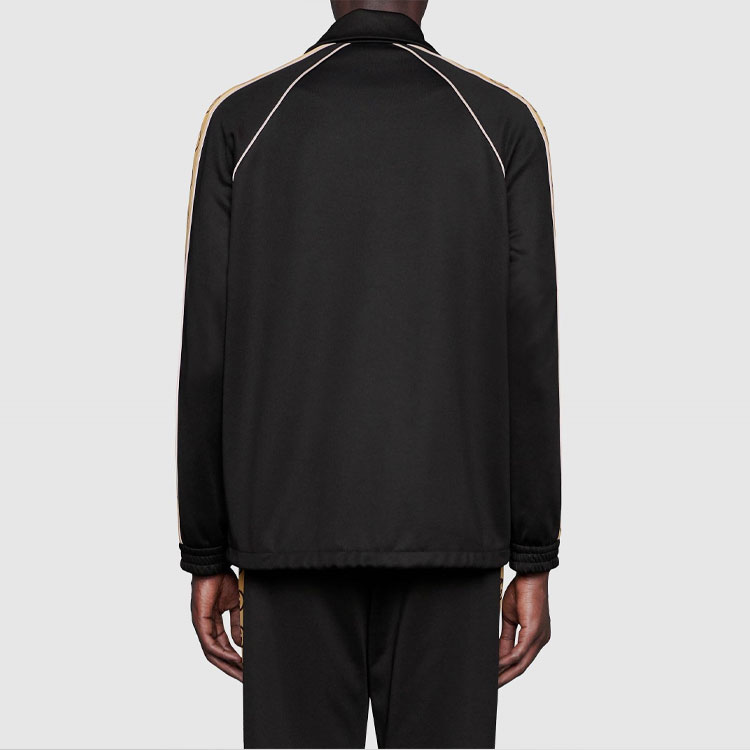 GUCCI Interlocking GG-stripe Zipped Jacket - POIZON