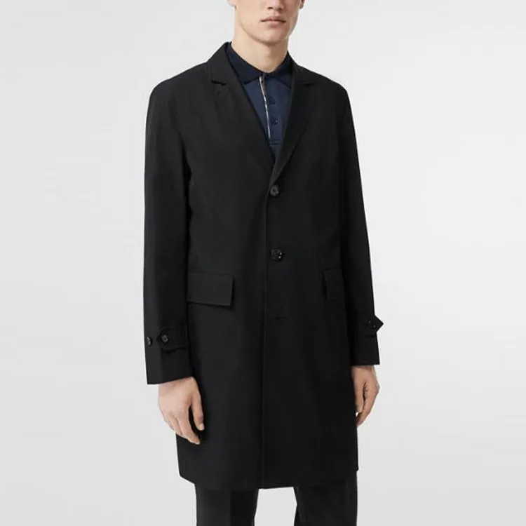 Burberry Coats Men Black-4