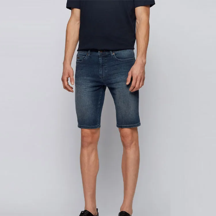 HUGO BOSS Denim Shorts Men Blue-3