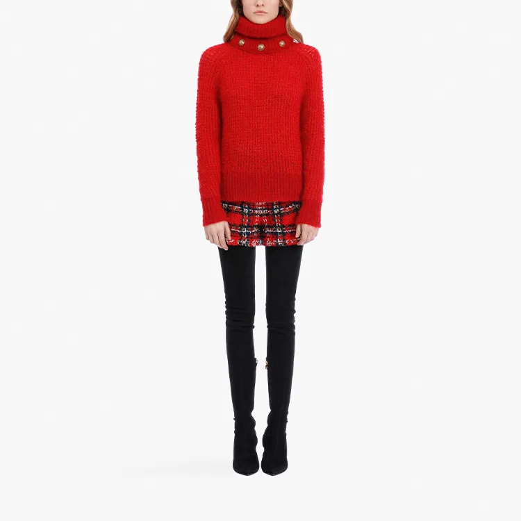 BALMAIN Sweaters Women's Red-1
