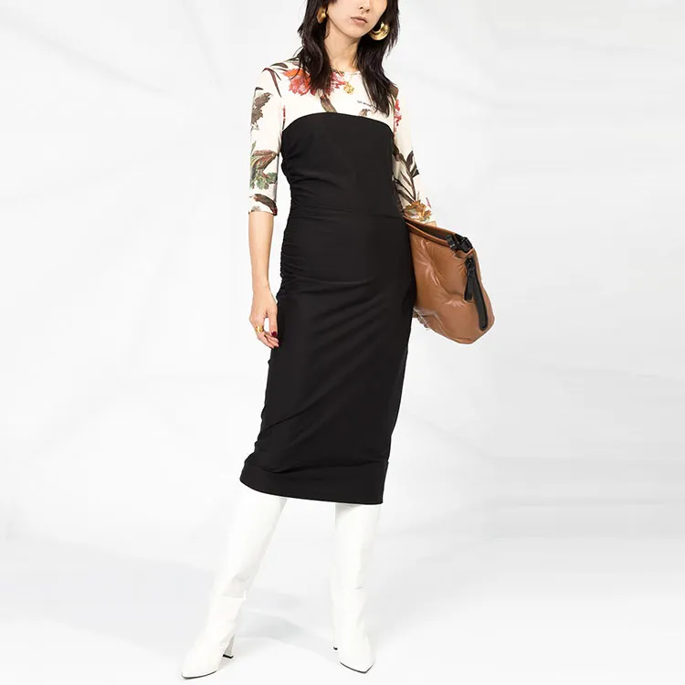 OFF-WHITE Ss20 Long-Sleeved Dresses Women's Black-1