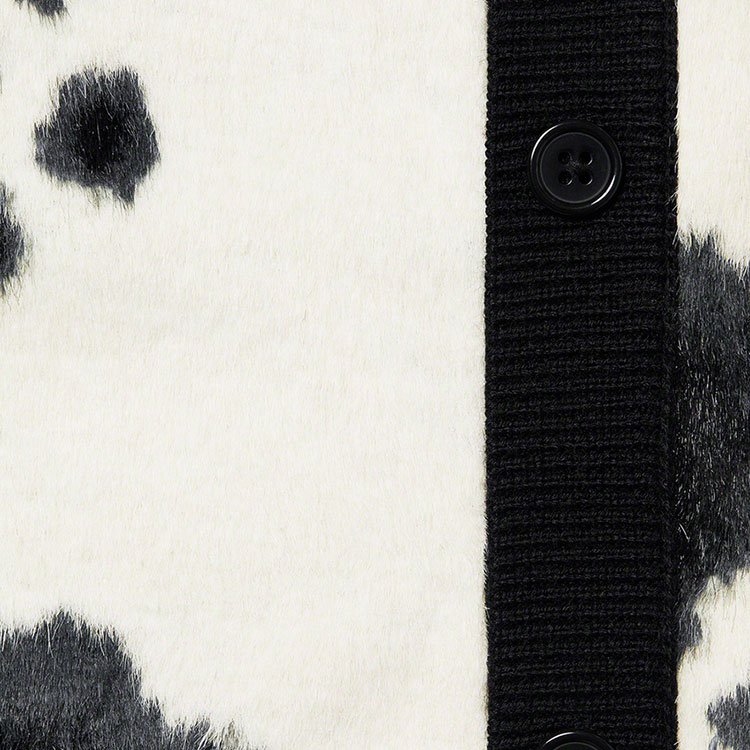 Supreme Cow Print Cardigan Black L - POIZON