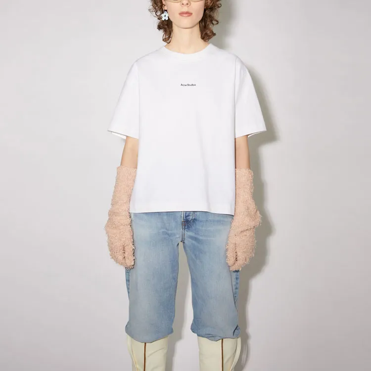 Acne Studios Logo Printed Crewneck T-Shirt-1