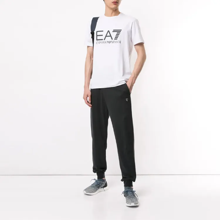 EMPORIO ARMANI Knitted Sweatpants Men Black-1