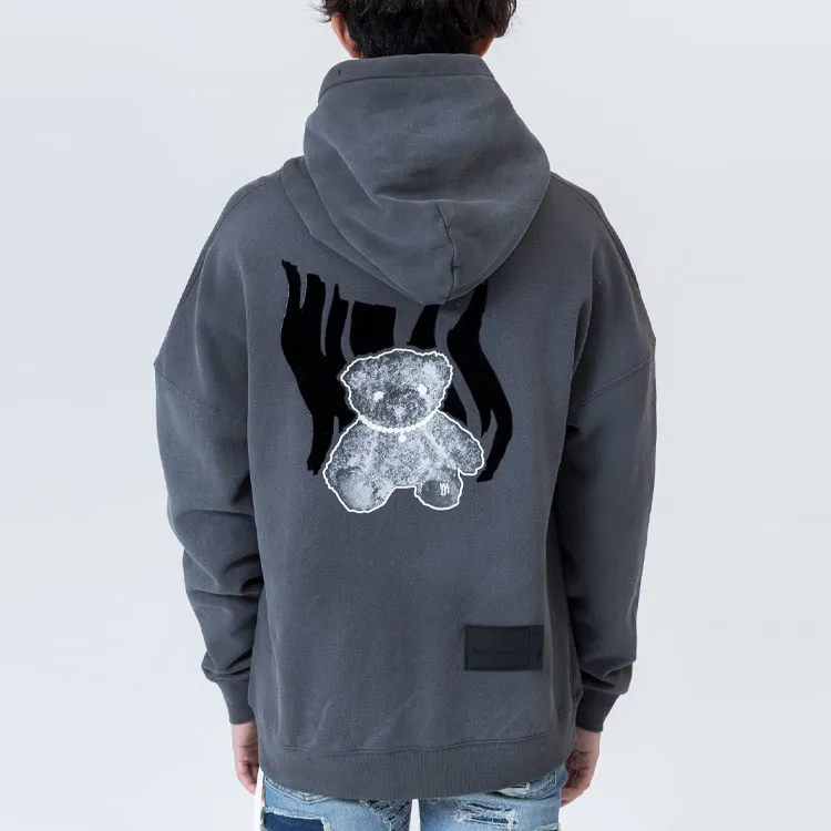WE11DONE Glow In The Dark Teddy Hoodie-3