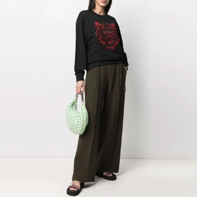KENZO Classic Tiger Head Sweatshirts Women's Black-3