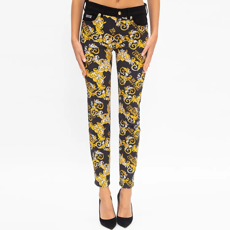 VERSACE JEANS COUTURE Jeans Women's Black Gold-3