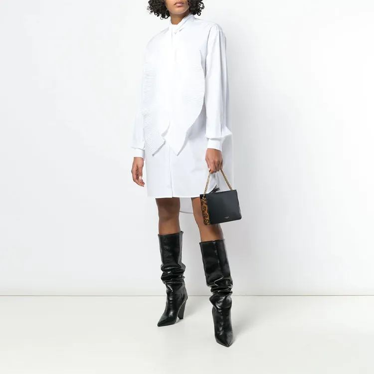 Givenchy Long-Sleeved Dresses Women's White-3
