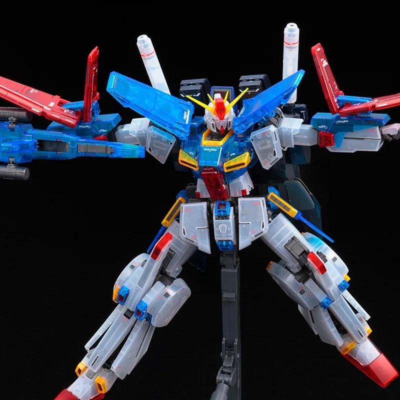 BANDAI ZZ Gundam 1/100 Event Exclusive ZZ Gundam Ver.Ka Card Edition Model Kits Multicolor Transparent-1