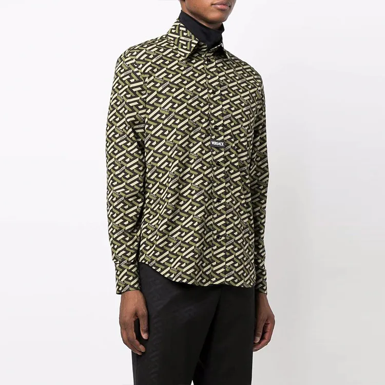 VERSACE VERSACE Shirt Men's Green-3