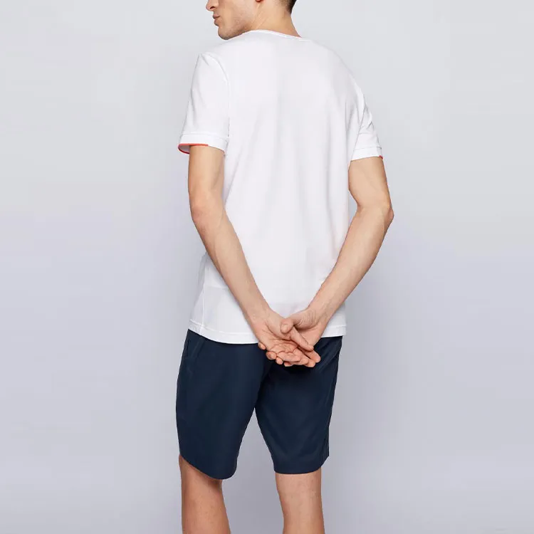 HUGO BOSS Short Sleeved T Shirts Men's White-4