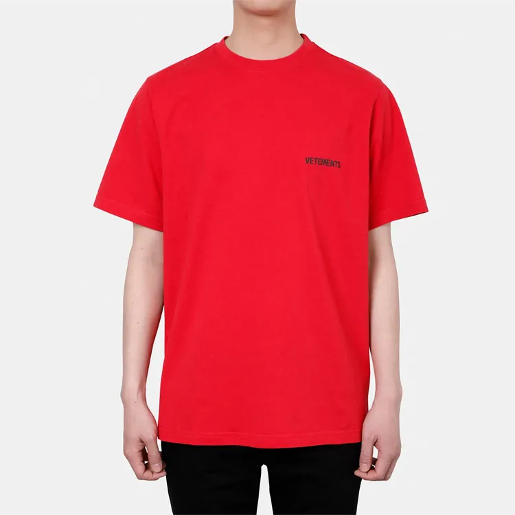 Vetements T Shirts Unisex Red-2