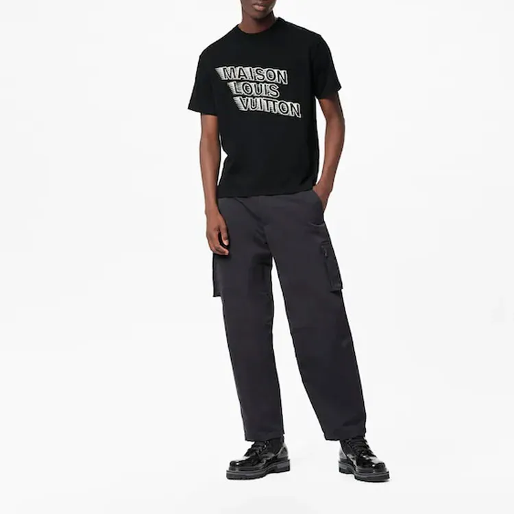 LOUIS VUITTON T-Shirt Men's Black-2