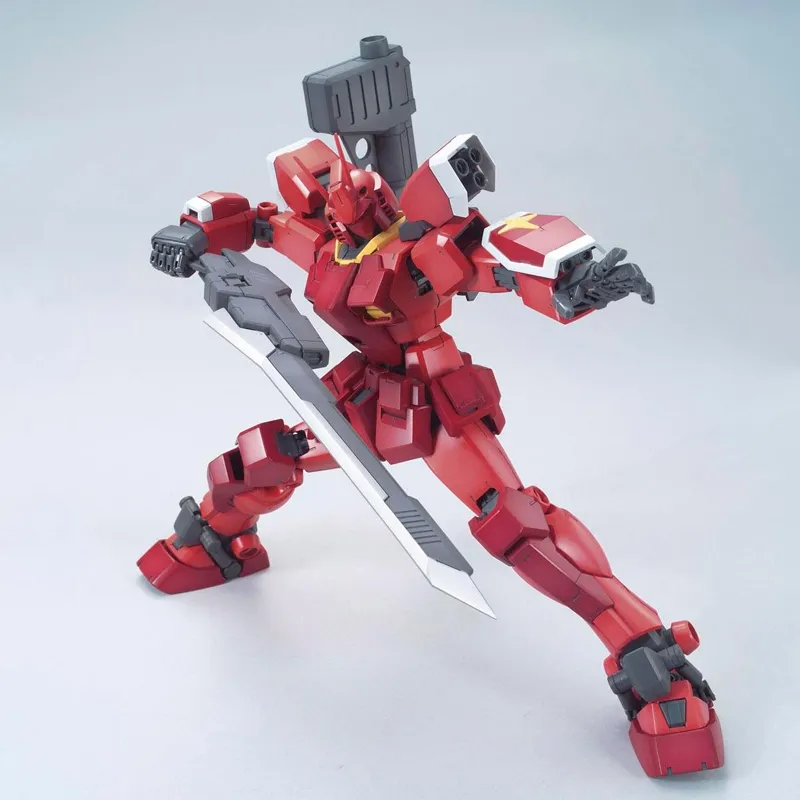 BANDAI Gundam Characters MG 1/100 Gundam Build Fighters Try PF 78 3A Astonishing Red Warrior Model Kits-1