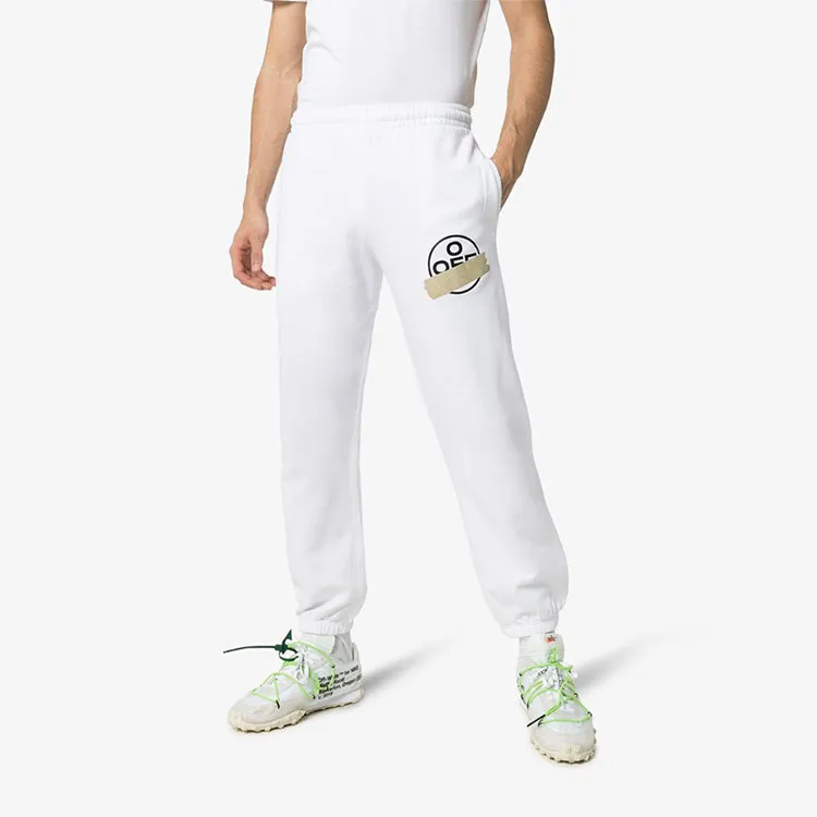 OFF-WHITE SS21 Knitted Sweatpants Men White-3