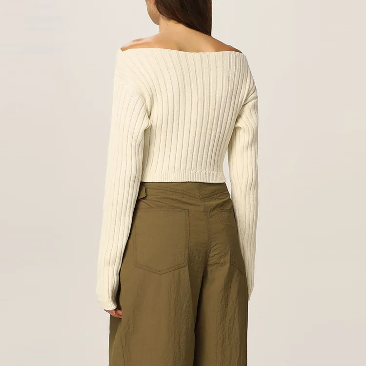 BALMAIN FW21 Fitted Sweater Women's White-4