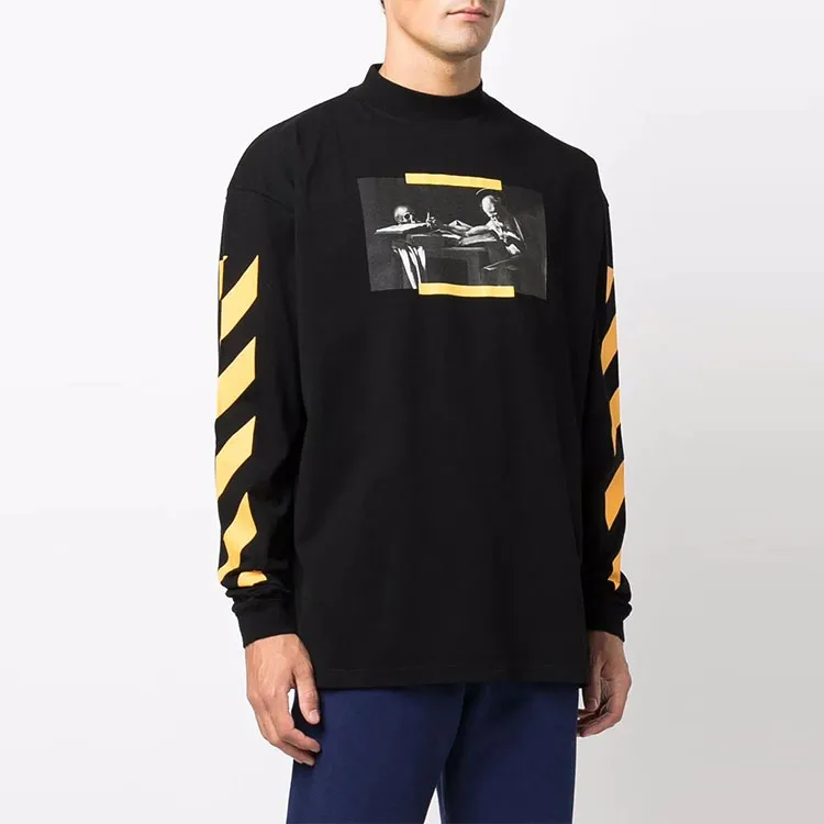 OFF WHITE Caravaggio Print Long sleeve T shirt-3