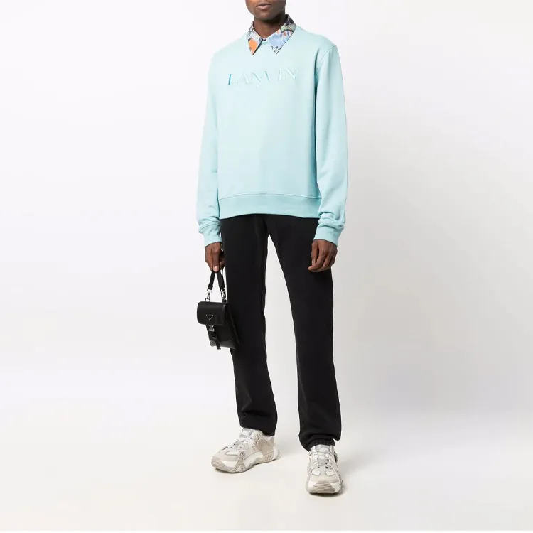 Lanvin Sweatshirts Men Light Blue-1