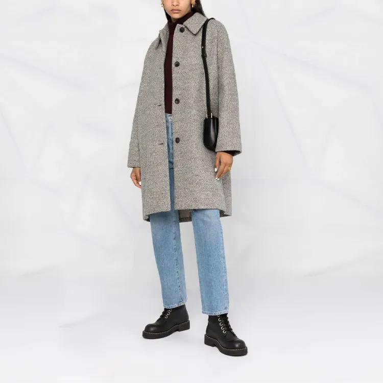 A.P.C Coats Women's Gray-1