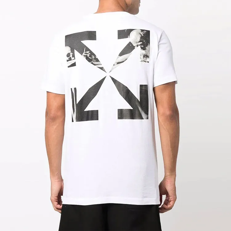 OFF WHITE Slim Fit Caravaggio Saint Jerome Writing Arrows T Shirt-3