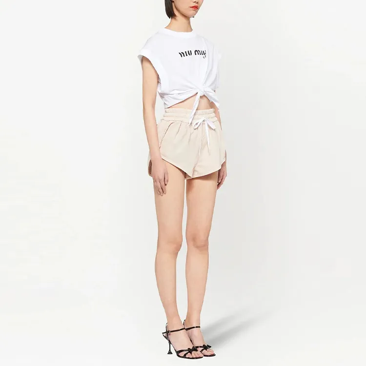 MIU MIU FW21 Casual Shorts Women's Dusty Pink-2