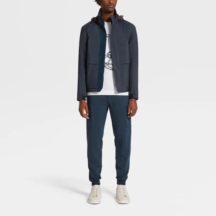 Zegna Knitted Sweatpants Men's Deep Cobalt-1