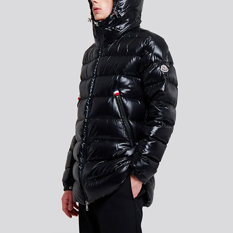 Moncler Courcillon Full Zip Shiny Puffer Jacket-3