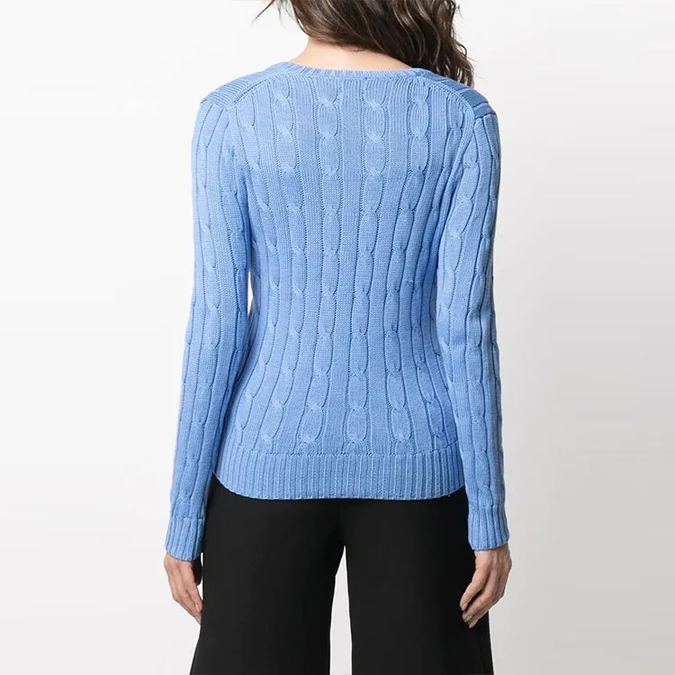 Polo Ralph Lauren Kimberly Cable-Knitted V-Neck Jumper-2