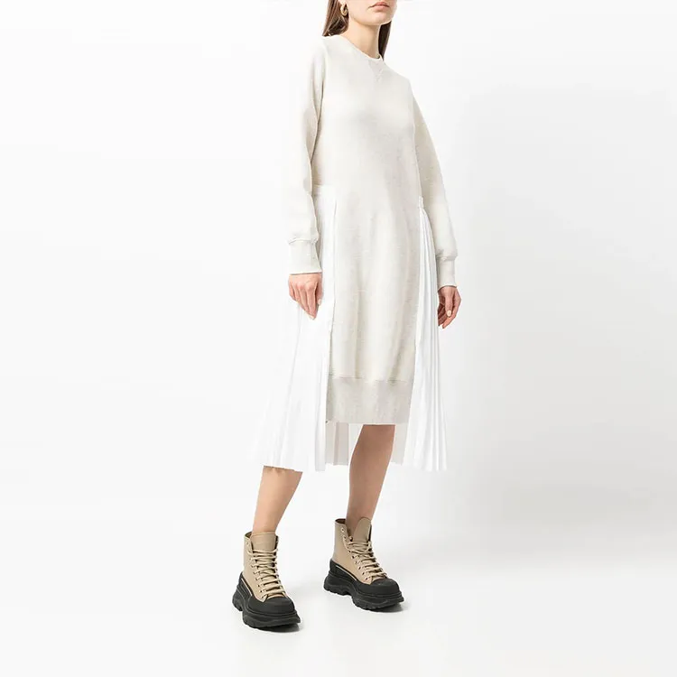 Sacai Long-Sleeved Dresses Women's White-2