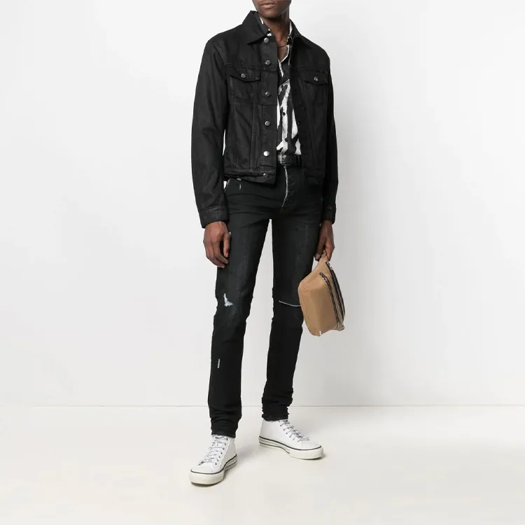 AMIRI Denim Jackets Men Black-1