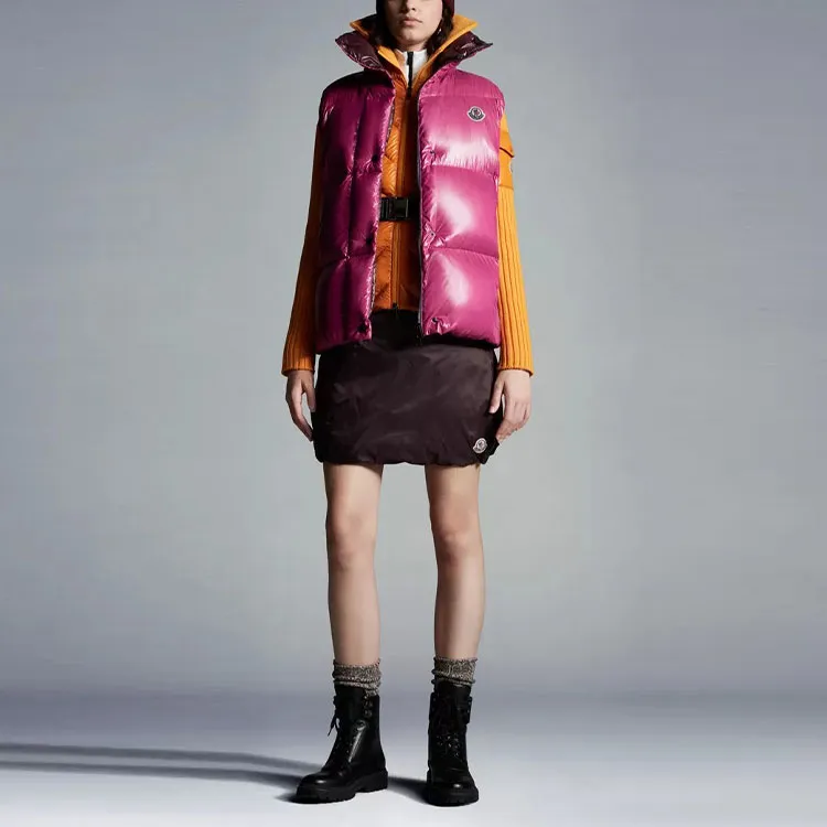 Moncler Luzule Down Puffer Vest 'Pink'-1