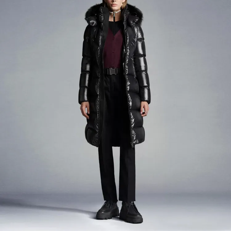 Moncler Down Jacket Winter Women's Black-3