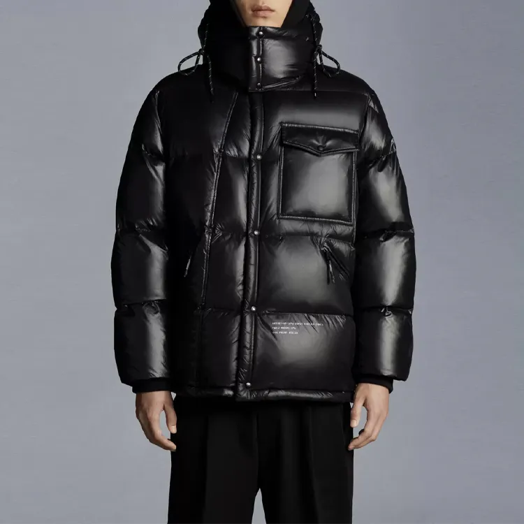 Fragment Design X MONCLER GENIUS MONCLER GENIUS X Fujiwara Hiroshi FRGMT Down Jackets Unisex Black-3