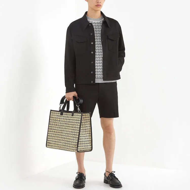 FENDI Roma Logo Denim Jacket-2