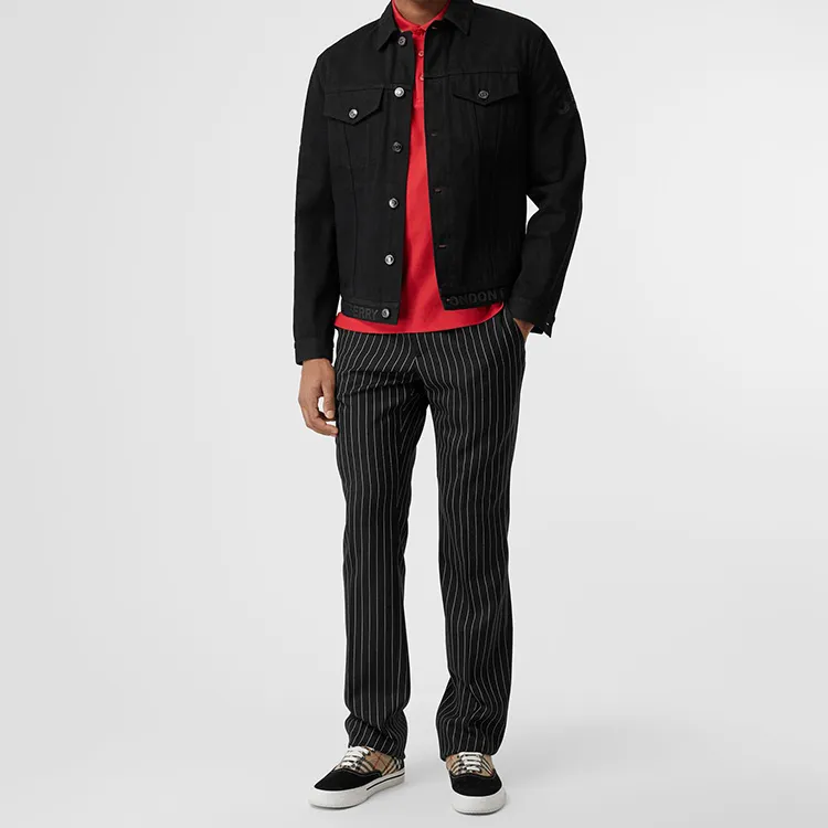 Burberry Denim Jacket Men's Black-3