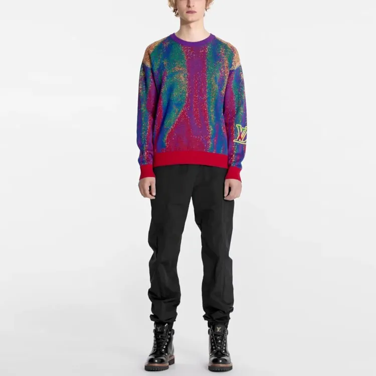 LOUIS VUITTON New Quarterly Products Of LV Sweatshirt Men's Orange Red-1