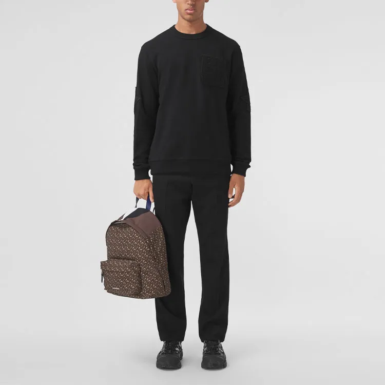 Burberry Letter And Star Graphic Cotton Sweatshirt-1