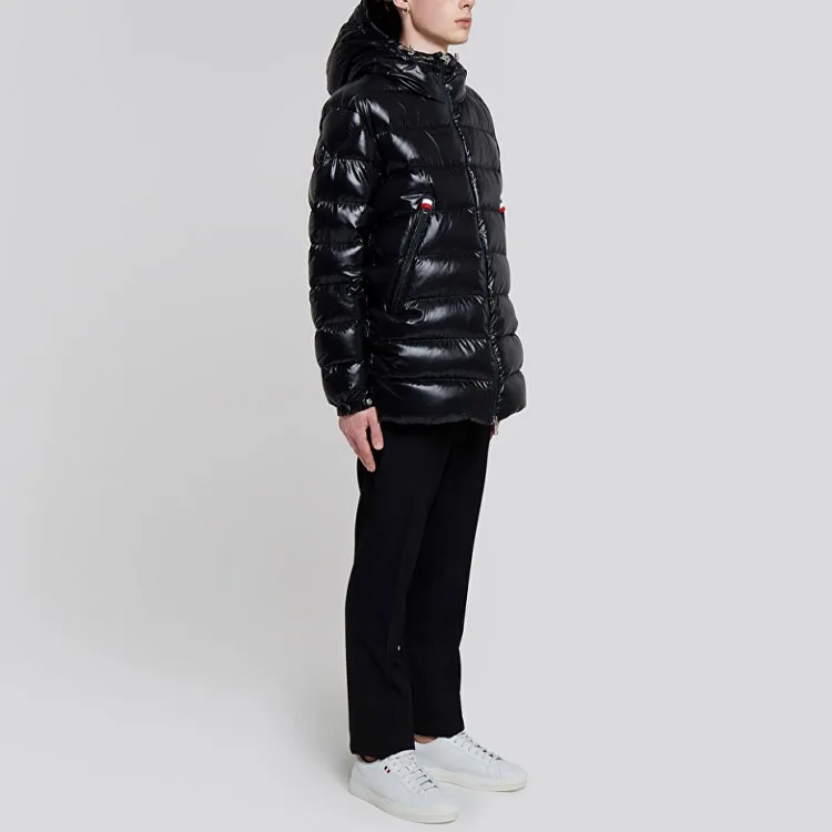 Moncler Courcillon Full Zip Shiny Puffer Jacket-2