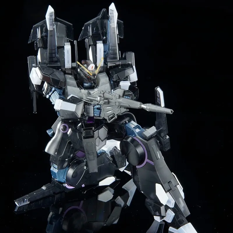 BANDAI HGUC 1/144 Event Exclusive, Mobile Suit Gundam NT Silver Bullet Crusher Model Kits Multicolor Transparent-1