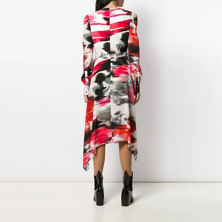 Alexander McQueen Abstract Print Shirt Dress-2